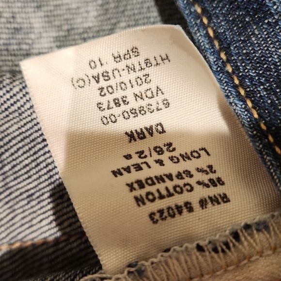 ❤ GAP LONG & LEAN BOOTCUT TROUSER LEG JEANS, 2A (26 ANKLE / 26 SHORT) - Picture 4 of 7